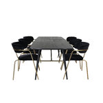 Rectangular dining set (gold, arrow)