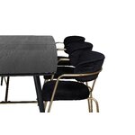 Rectangular dining set (gold, arrow)