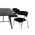 Rectangular dining set (gold, arrow)