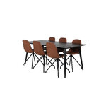 Rectangular dining set (dip, polar)