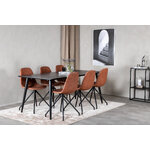 Rectangular dining set (dip, polar)