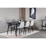 Rectangular dining set (dip, polar)