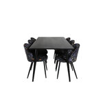 Rectangular dining set (dip, velvet)