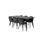 Rectangular dining set (dip, velvet)