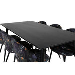 Rectangular dining set (dip, velvet)