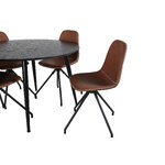 Round dining set (dip, polar)