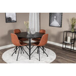 Round dining set (dip, polar)