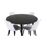 Round dining set (dip, polar)