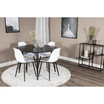 Round dining set (dip, polar)