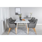 Rectangular dining set (polar, comfort)