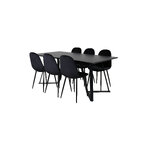 Rectangular dining set (marina, polar)