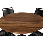 Apaļš dārza mēbeļu komplekts (gultiņa, Lindos)