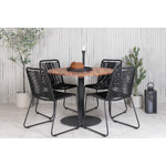 Apaļš dārza mēbeļu komplekts (gultiņa, Lindos)