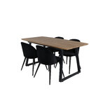 Rectangular dining set (inca, velvet)