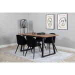 Rectangular dining set (inca, velvet)