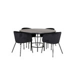 Round dining set (copenhagen, berit)