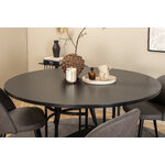 Round dining set (copenhagen, velvet)