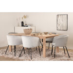 Rectangular dining set (slider, berit)