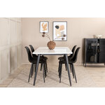 Rectangular dining set (jimmy, polar)