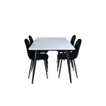 Rectangular dining set (jimmy, polar)