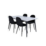 Rectangular dining set (jimmy, polar)