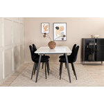 Rectangular dining set (jimmy, polar)