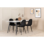 Rectangular dining set (jimmy, polar)