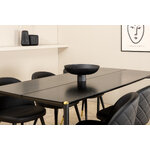 Rectangular dining set (pelle, velvet)