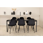 Rectangular dining set (pelle, polar)