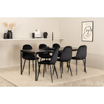 Rectangular dining set (pelle, polar)