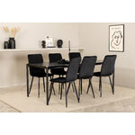 Rectangular dining set (pelle, windu)