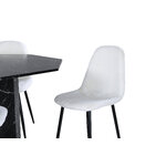 Round dining set (marbs, polar)