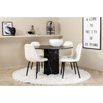 Round dining set (marbs, polar)