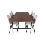 Rectangular dining set (uno, polar)