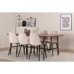 Rectangular dining set (uno, polar)