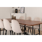 Rectangular dining set (uno, polar)