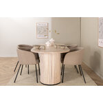 Oval dining set (bianca, berit)