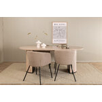 Oval dining set (bianca, berit)