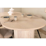 Oval dining set (bianca, velvet)