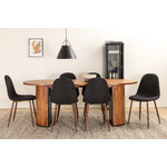 Oval dining set (bianca, polar)