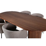 Oval dining set (bianca, berit)