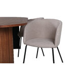 Oval dining set (bianca, berit)