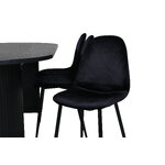 Oval dining set (bianca, polar)