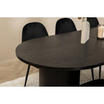 Oval dining set (bianca, polar)