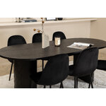 Oval dining set (bianca, polar)