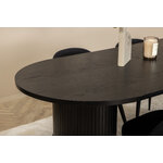 Oval dining set (bianca, velvet)