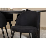 Oval dining set (bianca, velvet)