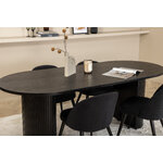 Oval dining set (bianca, velvet)