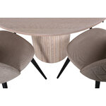 Round dining set (bianca, velvet)