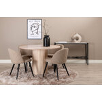 Round dining set (bianca, velvet)